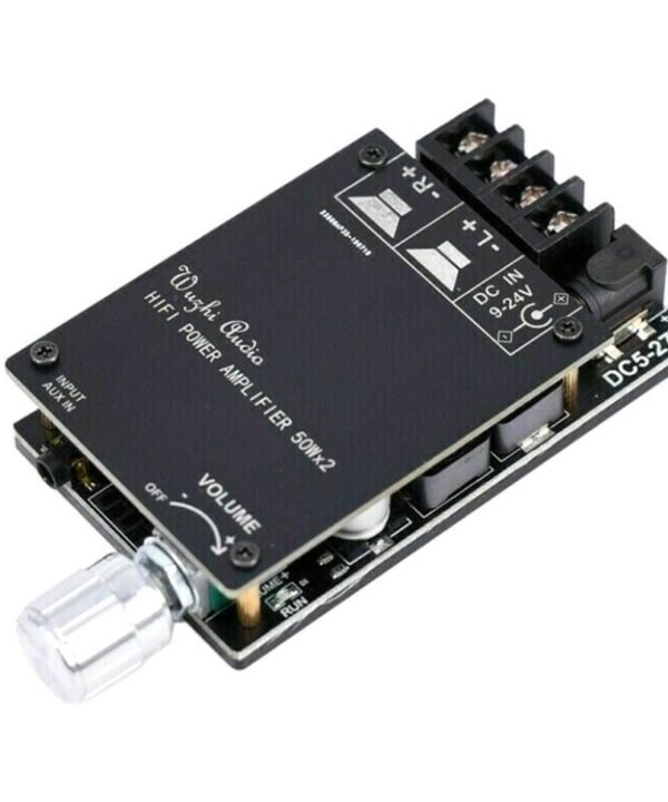 ZK-502C HIFI Wireless Bluetooth 5.0 TPA3116 Digital Power Audio Amplifier Board  50W X 2 Stereo AMP Amplificador, ZK-502C With Shell, ZK-502C Without Shell