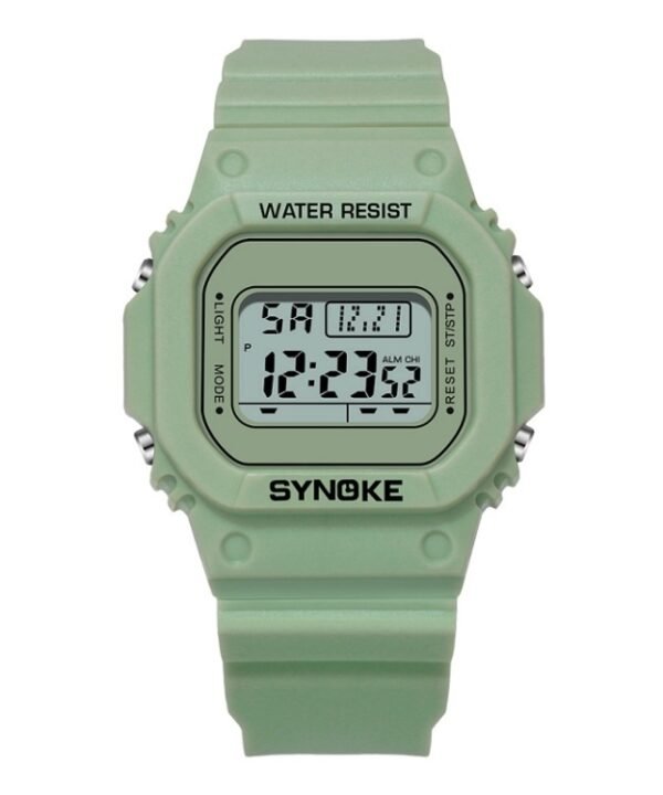 SYNOKE 9620 Couple Sports Plastic Strap Electronic Watch, Broth Green, Teenage Pink, Cool Black, Angel White, Transparent White, Transparent Black, Transparent Pink, Transparent Coffee