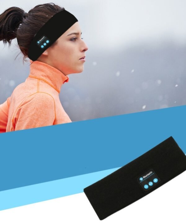 Bluetooth Headset Sports Headband Outdoor Running Yoga Sweat-Absorbent Headscarf, Black, Gray, Dark Gray, Red