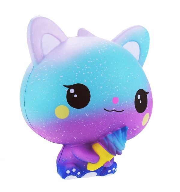 3 PCS Ice Cream Cat Cute Soft Squeeze Scented Toy Gift for Kid Size:11*7*8cm