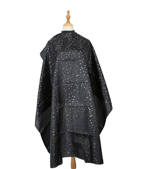 Fashion Shawl For Hair Salon With Hair Dye And Haircut, Black, White