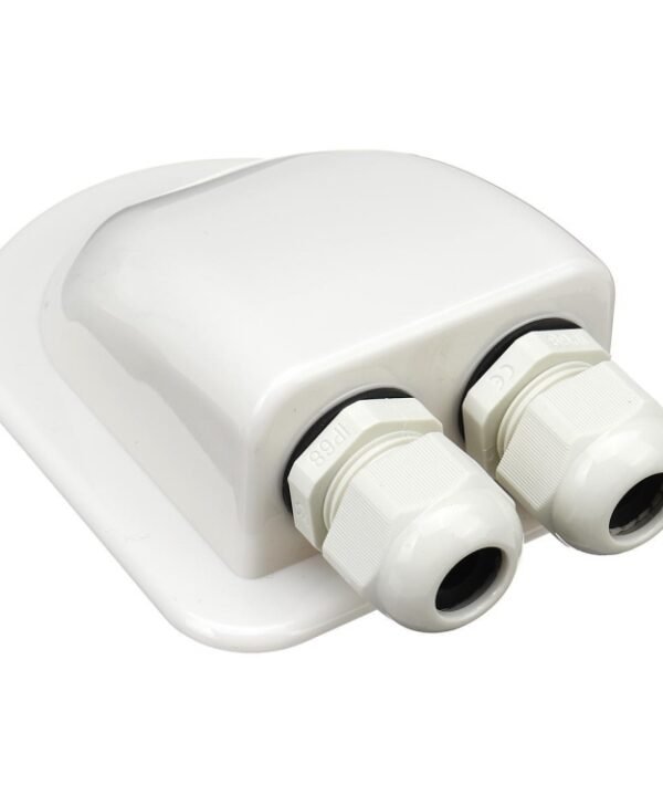 Solar Photovoltaic Plastic Bracket ABS Photovoltaic Car Roof Waterproof Junction Box, White, Black