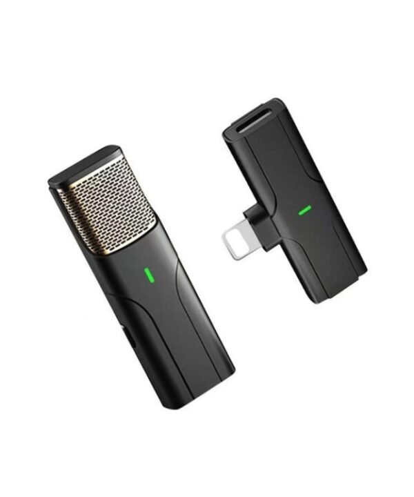 DS01 Outdoor Live Collar Microphone Collar Interview Recording Noise Reduction Wireless Microphone, Specification:, 8 Pin (Black), 8 Pin (White), Type-C / USB-C (Black), Type-C / USB-C (White)