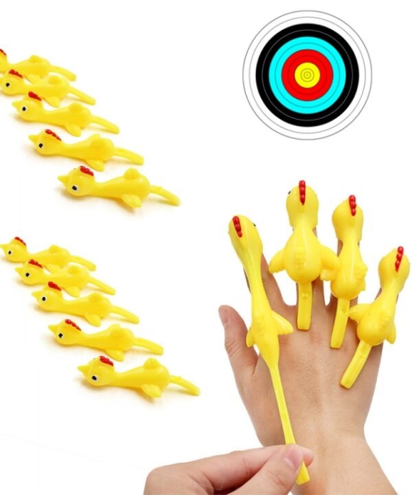 10 PCS Stretching Finger Ejection Turkey Sticky Tricky Toy, 10 PCS Turkey