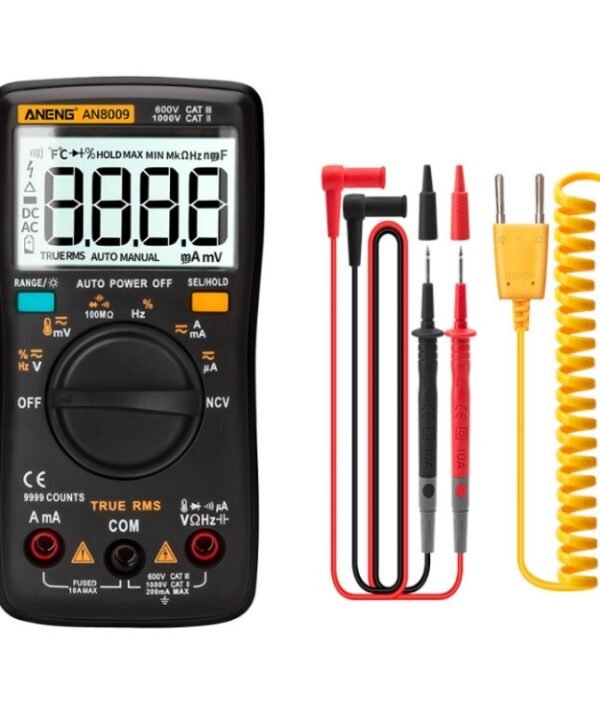 ANENG AN8009 NVC Digital Display Multimeter, Standard, Standard with Cable