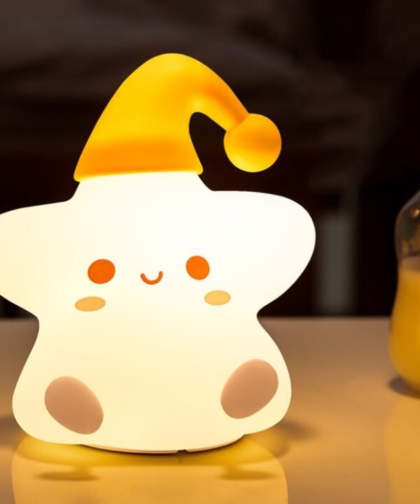 Silicone Star Colorful Bedside Night Light, Spec:, Touch Sensor, Remote Control