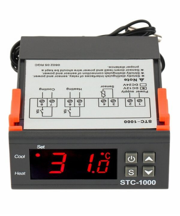 STC-1000 Aquarium Incubation Seafood Machine Electronics Number Microcomputer Temperature Controller Switch, 12V