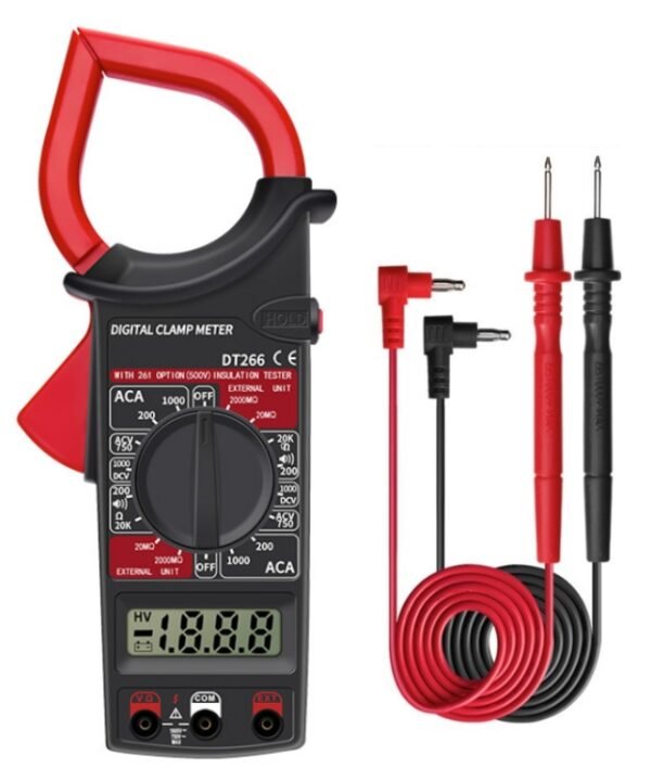 ANENG DT266  Automatic High-Precision Clamp Multimeter with Buzzer, DT266 Yellow, DT266 Red