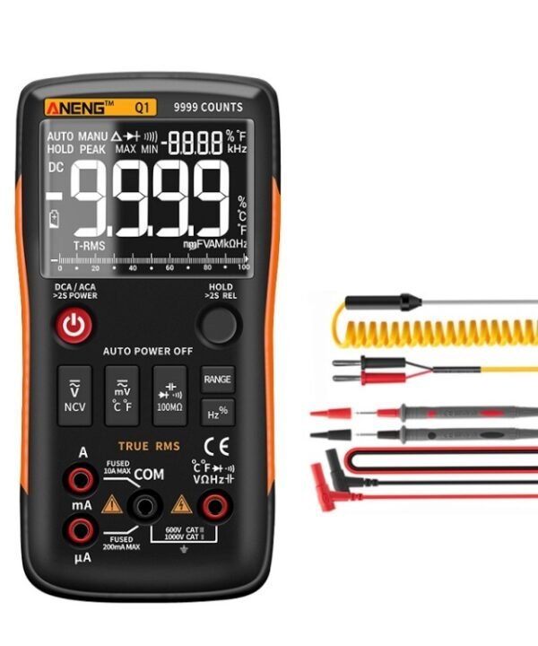 ANENG AN-Q1 Automatic High-Precision Intelligent Digital Multimeter, Standard, Standard with Cable