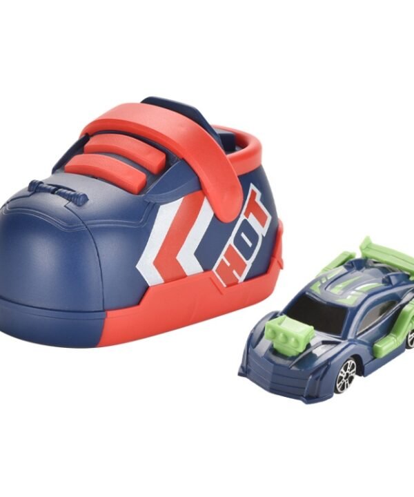 Children Competition Ejection Shoes Toy Car Set, Red, Green