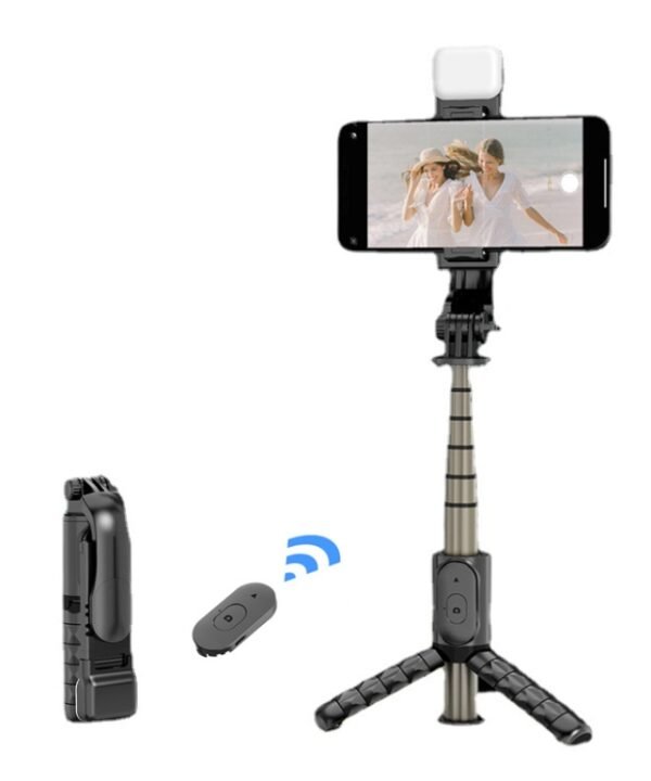 Mini Selfie Stick Integrated Multifunctional Bluetooth Selfie, Specification:, Q10S 70cm With Fill Light, Q11 74CM Without Fill Light, Q10 68CM Without Fill Light
