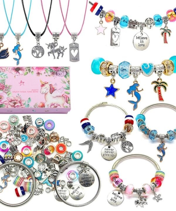 T-11 71 In 1 Colorful Crystal Cartoon DIY Jewelry Children Bracelet, 71 In 1