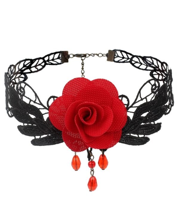 Fringe Lace Gothic Lolita Vintage Necklace,Style:, 1530, 1531, 1532 Black, 1532 Red, 1533, 1534, 1535, 1555, 1556, 1557