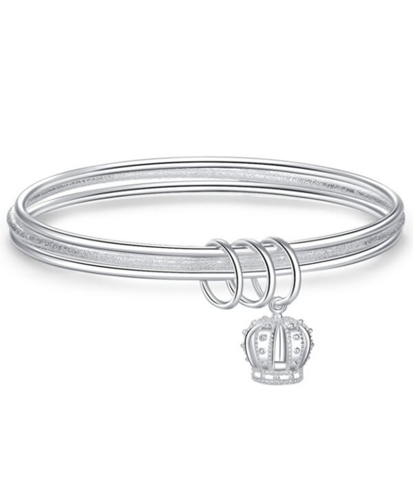 Women Closed Solid Three Rings Bracelet, Size: Z104 58mm, Z104  56mm, Z104 58mm, Z104 60mm, Z104 62mm, Z103 56mm, Z103 58mm, Z103 60mm, Z103 62mm, Z102 Vella Adjustable