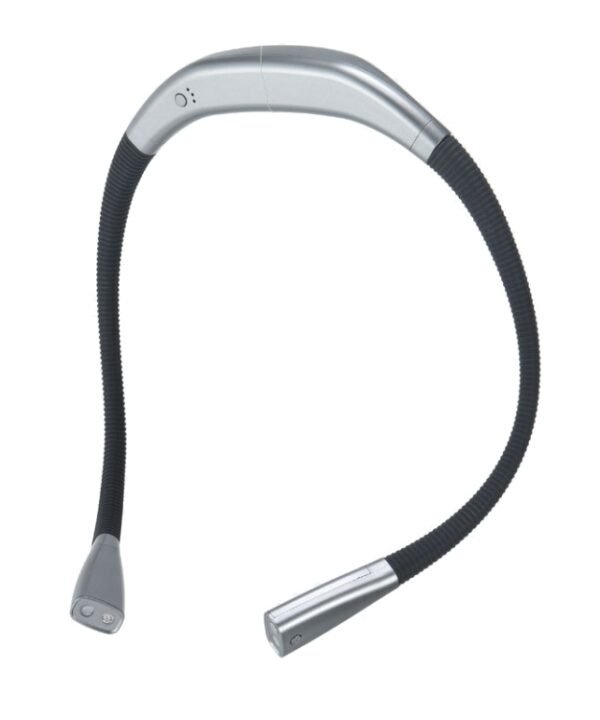 LED Hanging Neck Light Universal Hose Eye Protection Reading Light, Space Silver, Elegant Black