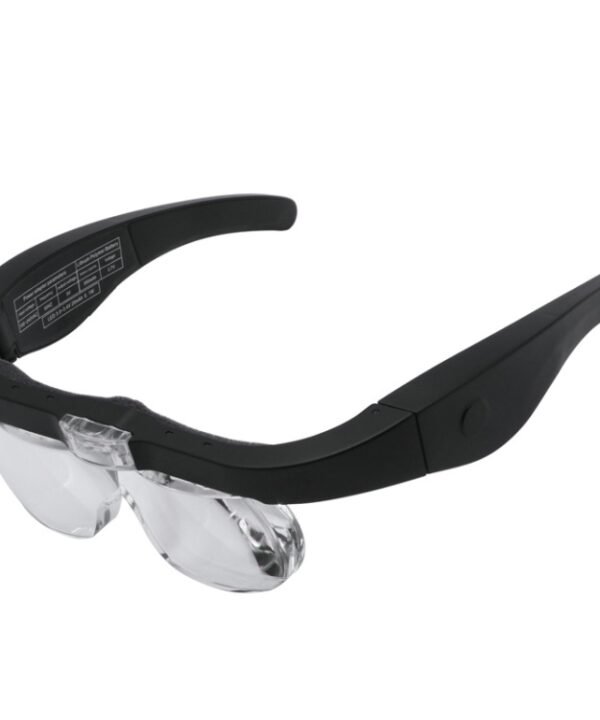 11537DC 1.5X / 2.5X / 3.5X / 5X Rechargeable LED Light Glasses Magnifier