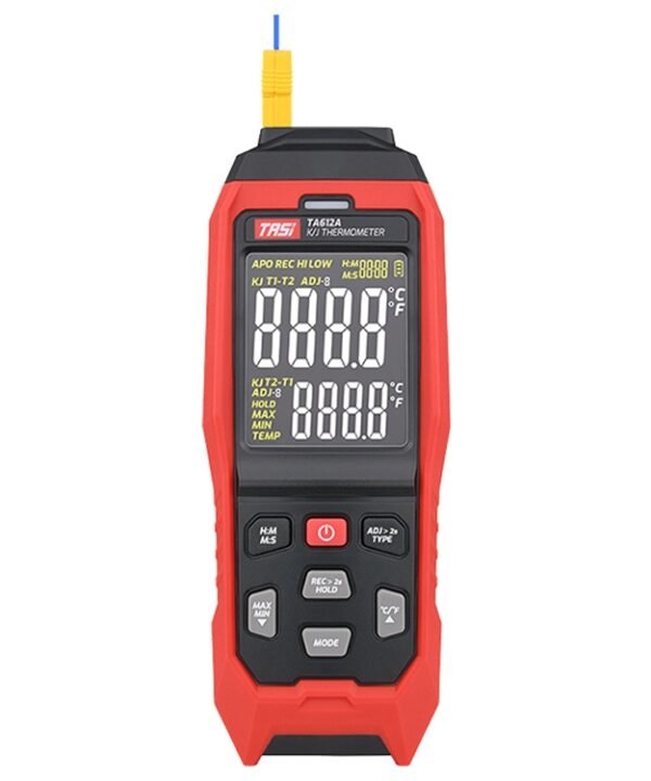 TASI Contact Temperature Meter K-Type Thermocouple Probe Thermometer, Style:, TA612A Single Channel, TA612B Dual Channels, TA612C 4 Channels