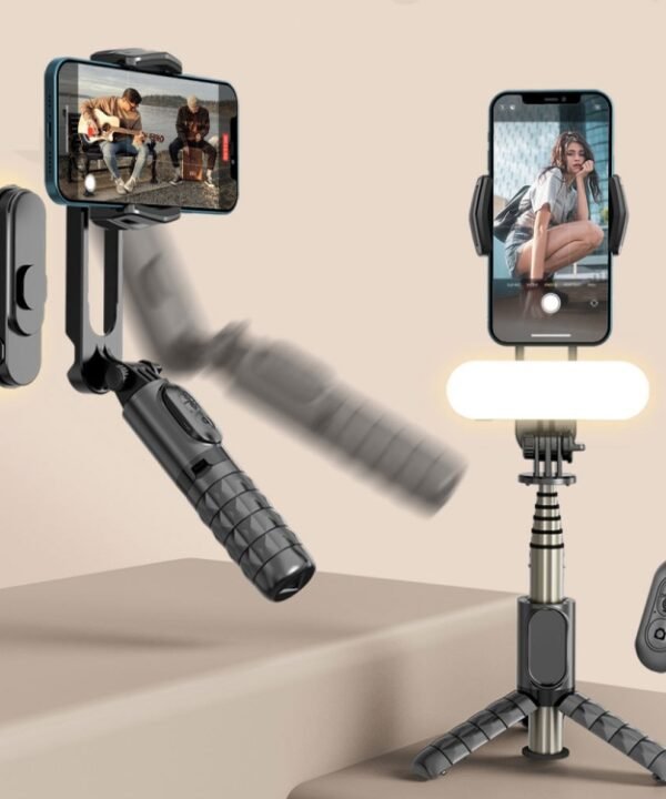 Removable Fill Light Phone Handheld Stabilizer with APP