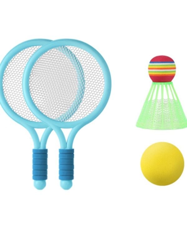 1 Pair Children Badminton Tennis Racket Outdoor Sports With Two Balls, Blue, Pink, Green, Blue Pink, Pink Green