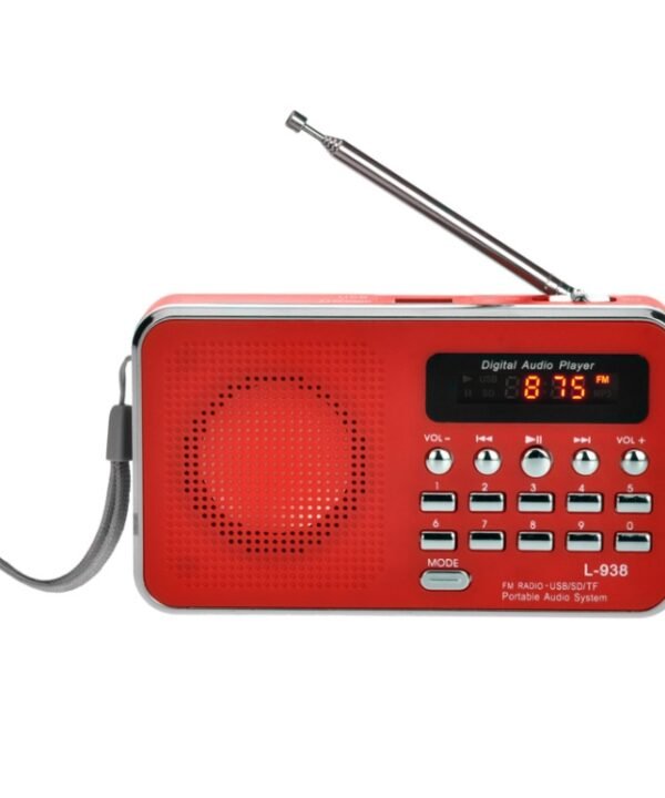L-938  MP3 Audio Player FM Radio Support  SD MMC Card AUX-IN Earphone-out, Blue, Red, Pink, White, Black