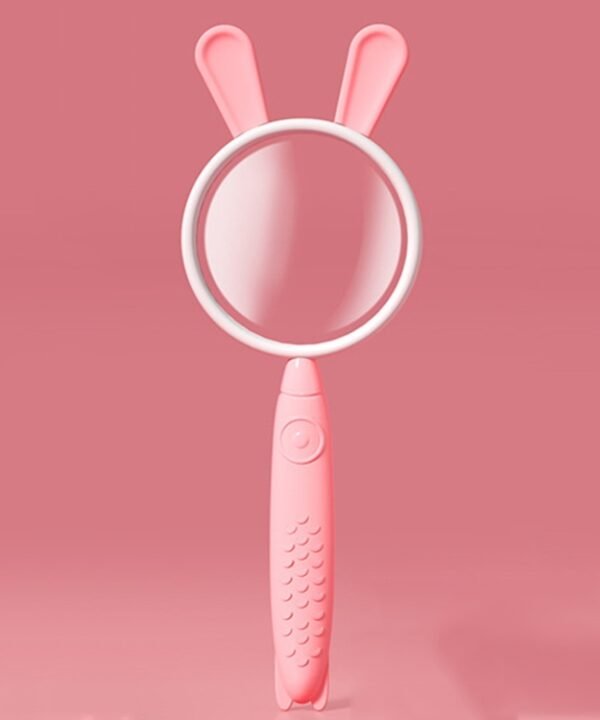 3x Magnifying Glass HD Cartoon Magnifying Glass Toy Gift For Children, Pink Rabbit, Coffee Bear, Blue Kitten, Yellow Deer