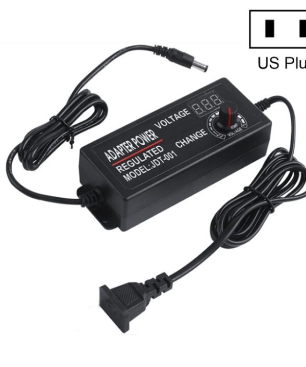HuaZhenYuan 3-12V5A High Power Speed Regulation And Voltage Regulation Power Adapter With Monitor, US Plug, EU Plug, UK Plug, AU Plug