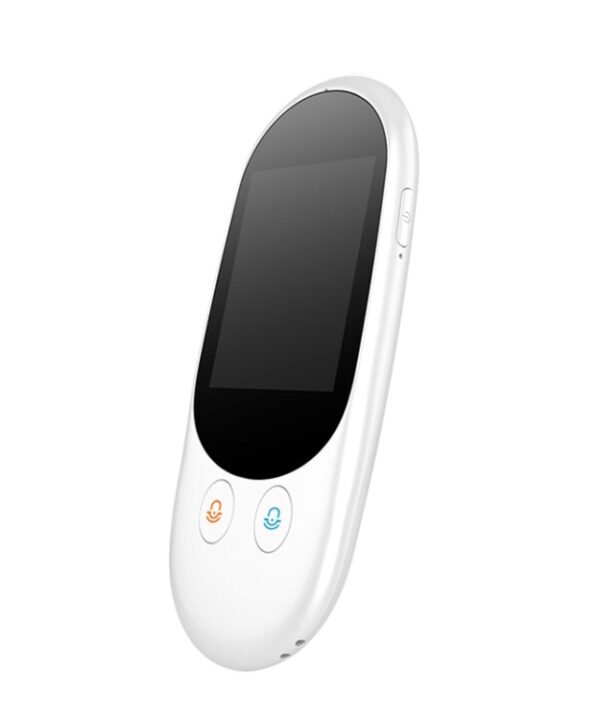 Travel Simultaneous Translator Scanning Recording Intelligent Voice Translator, White, Black