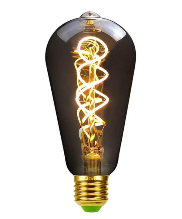 Electroplating Smoke Grey Warm Light LED Bulb Retro Lamp, ST64, G80, G95, G125, A110, T185, T300