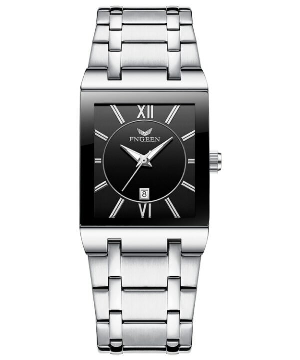 FNGEEN 3627 Waterproof Calendar Men Square Watch, Full Gold Black Surface, Full Gold Gold Surface, Black Belt Rose Shell Black Surface, Black Belt Gold Shell Black Surface, Black Belt Black Shell Black Surface, White Steel White Surface...