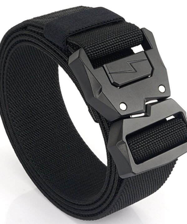 Outdoor Casual Lightning Buckle Men Elastic Belt, Length:, 125cm