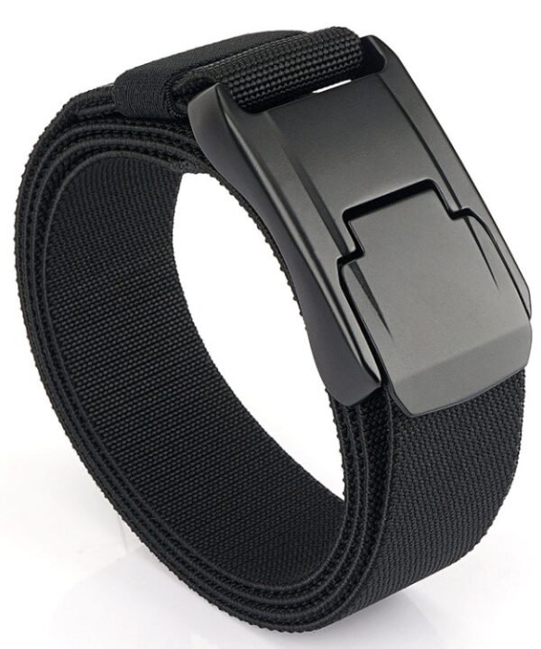 Men Casual Fashion Stretch Woven Quick Buckle Belt, Length:, 125cm