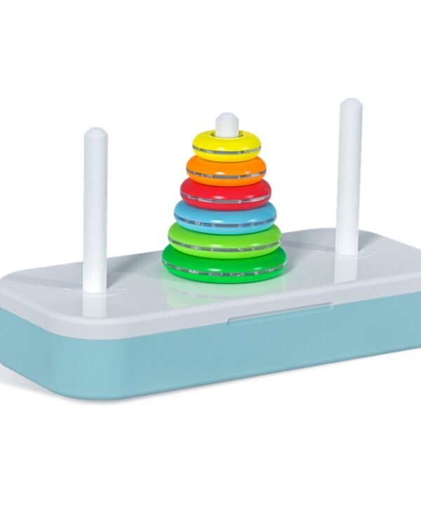 Qiyi Tower of Hanoi Puzzle Geometric Stacker Kids Developmental Toy,Style:, 6 Layers, 8 Layers, 10 Layers