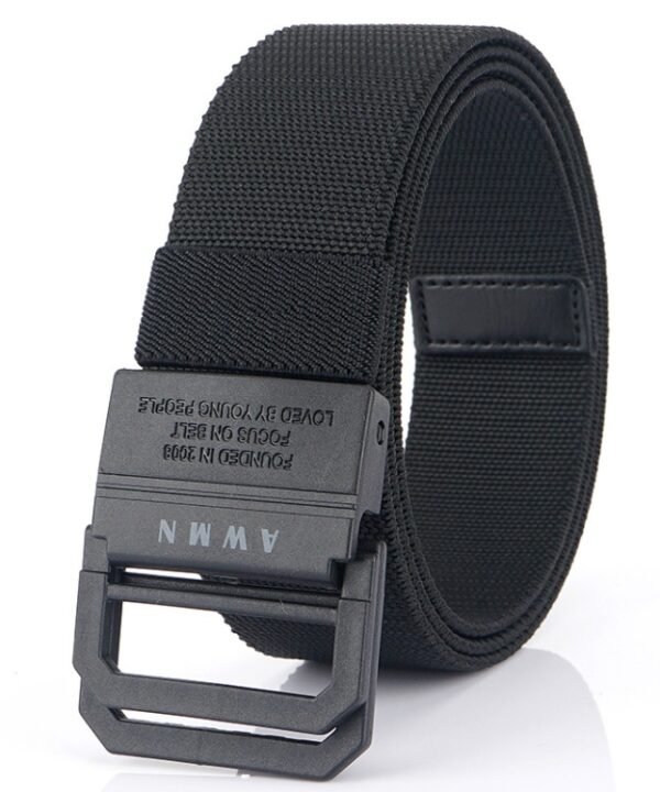 Men Lightweight Metal Free Casual Elastic Belt, Length:, 120cm