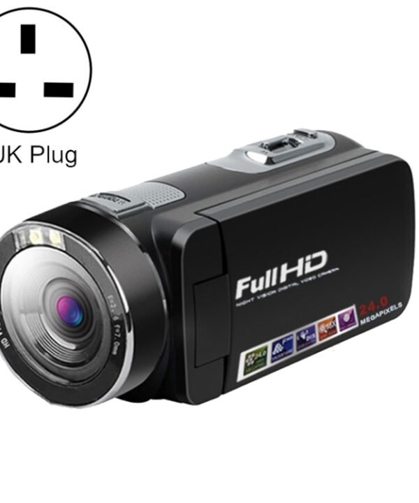 1080P 24MP Foldable Digital Camera, US Plug, EU Plug, UK Plug, AU Plug, Remote Control Model, Touch Screen Model