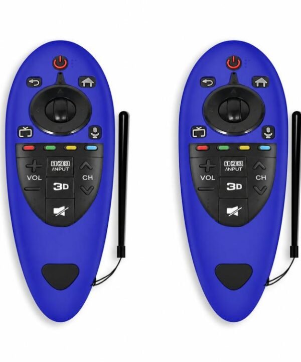 2 PCS Remote Control Dustproof Silicone Protective Cover For LG AN-MR500 Remote Control, Black, Blue, Red, Night Light Blue, Night Light Green