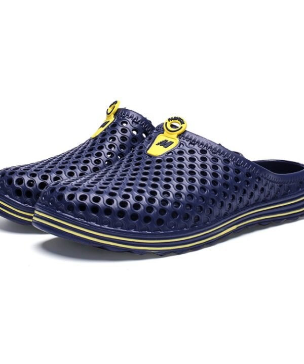 X902 Summer Beach Shoes Non-Slip Flip Llops Couple Slippers Men Hole Shoes, 36, 37, 38, 39, 40, 41, 42, 43, 44, 45