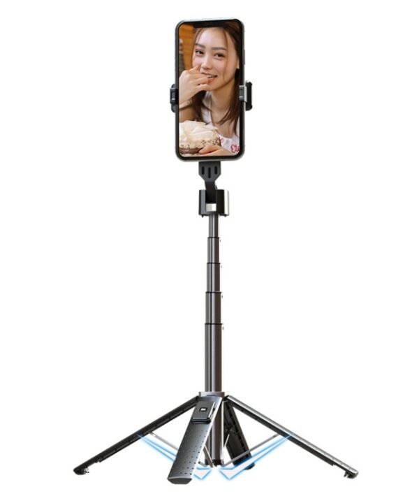 Mobile Phone Live Broadcast Bracket Bluetooth Telescopic Selfie Tripod, High:, 102CM (Aluminum Alloy), 104CM (Aluminum Alloy + Single Fill Light), 104CM (Aluminum Alloy + Dual Fill Lights), 100CM (Stainless Steel)...