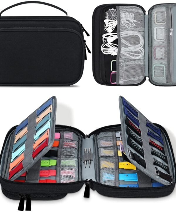 Multifunction Watch Strap Data Line 36 Slots Storage Bag