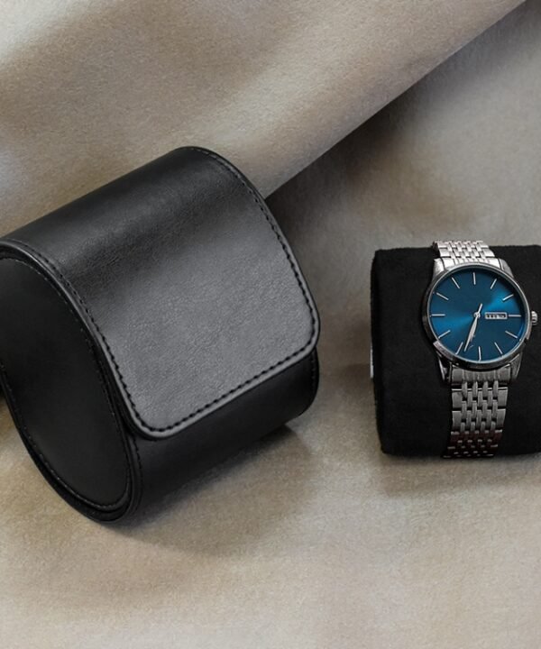 PU Leather Watch Protective Dustproof Display Box Portable Storage Box, 1 Slots