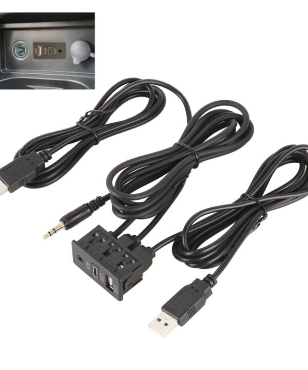 Car Universal Modification USB +Type-C+AUX Interface Charging Seat