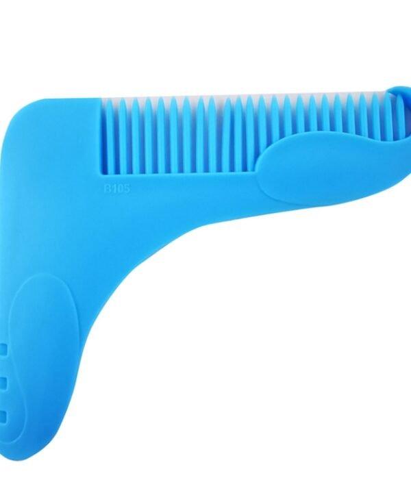 5PCS Beard -Shaped Template Comb Beard Shaped Comb Color Random Delivery, Style:, L Shape, Z Shape