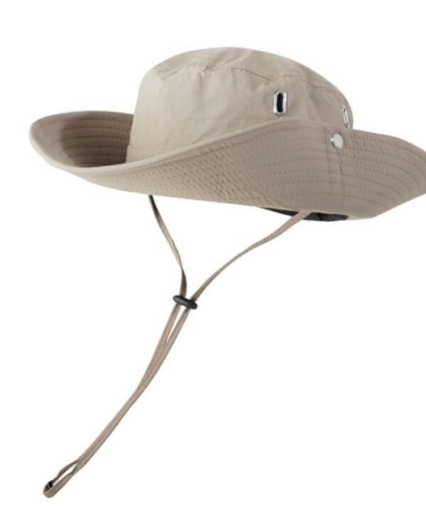 Versatile Breathable Sunscreen Drawstring Fisherman Hat, Khaki, Black, Grey, Coffee, Dark Blue, Army Green