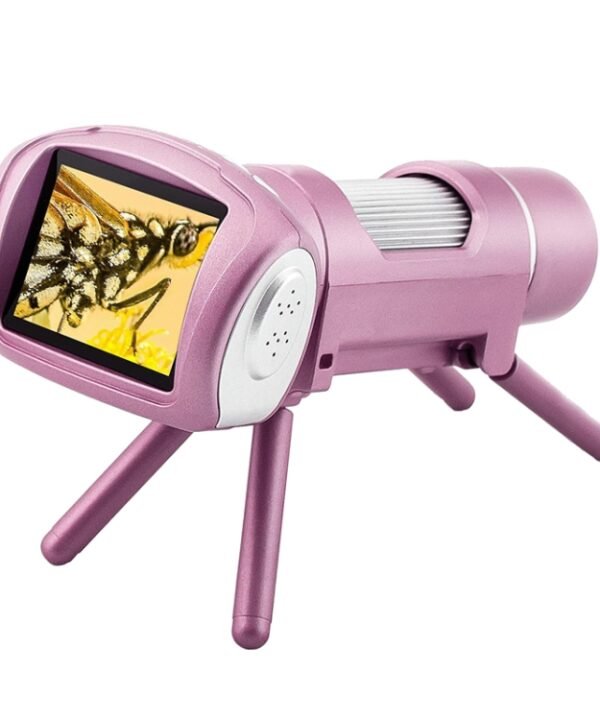 Children Camera Microscope USB Electronic Microscope Digital Magnifying Glass, Children Camera Pink, Children Camera Silver Gray