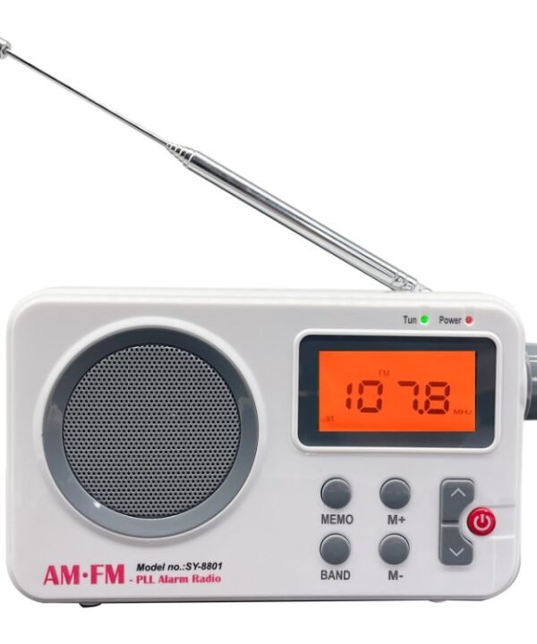 SY-8801 Portable Retro Radio HD LCD Screen Weight Bass Short Wave Radio, SY-8801