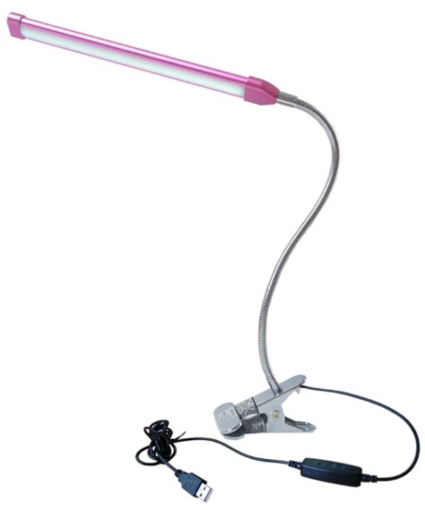 USB Clip Lamp Student Eye Protection LED Dimmable Desk Light, Purple, Gold, Black, Silver