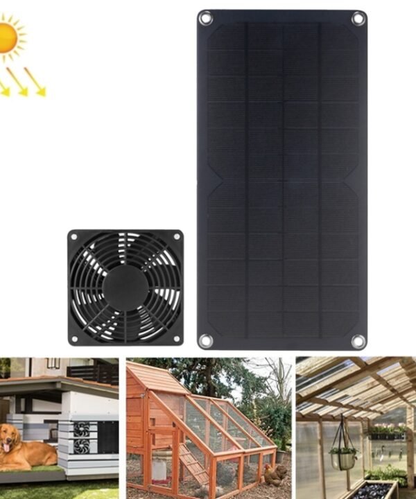 10W High Speed and Long Life Solar Mini Fan Outdoor Pet Exhaust Fan