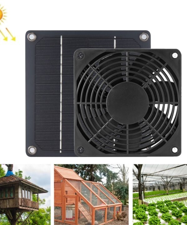 3W High Speed and Long Life Outdoor Solar Pet Exhaust Fan