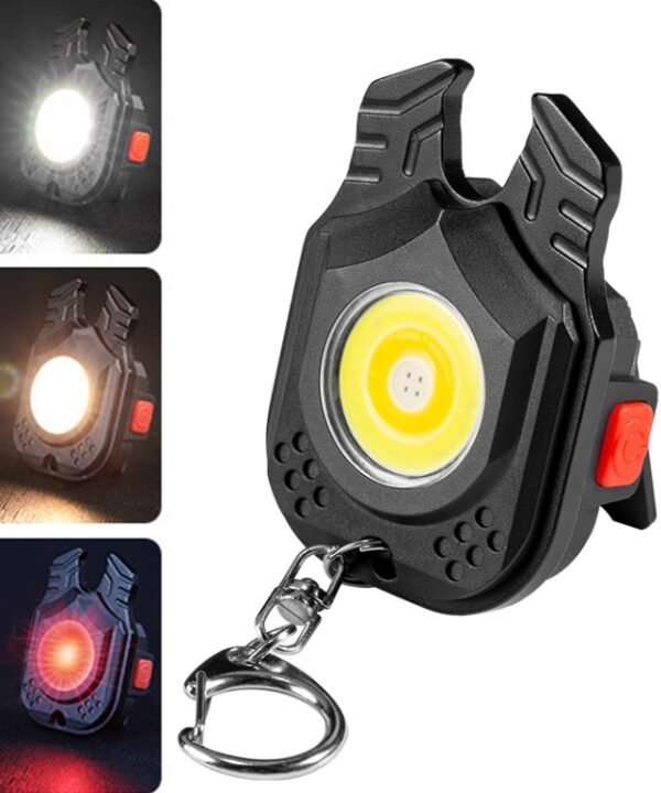 E-SMARTER W5129 Mini Strong Light Portable Flashlight, Specification:, With Keychain, With Tape Rope