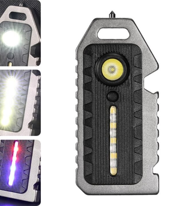 E-SMARTER W5136 Mini Keychain Strong Light Portable Flashlight, W5136 Tarnish, W5136 Black