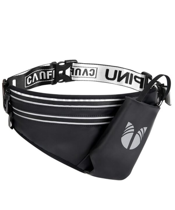 CAN FLY YIPINU Outdoor Fitness Water Bottle Mobile Phone Storage Waist Bag, Black, Green, Silver